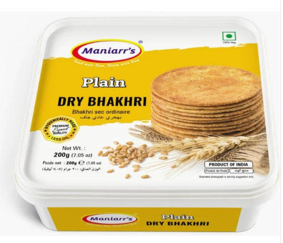 Maniarrs - Wheat Crisps - Bhakri - Plain 200gm