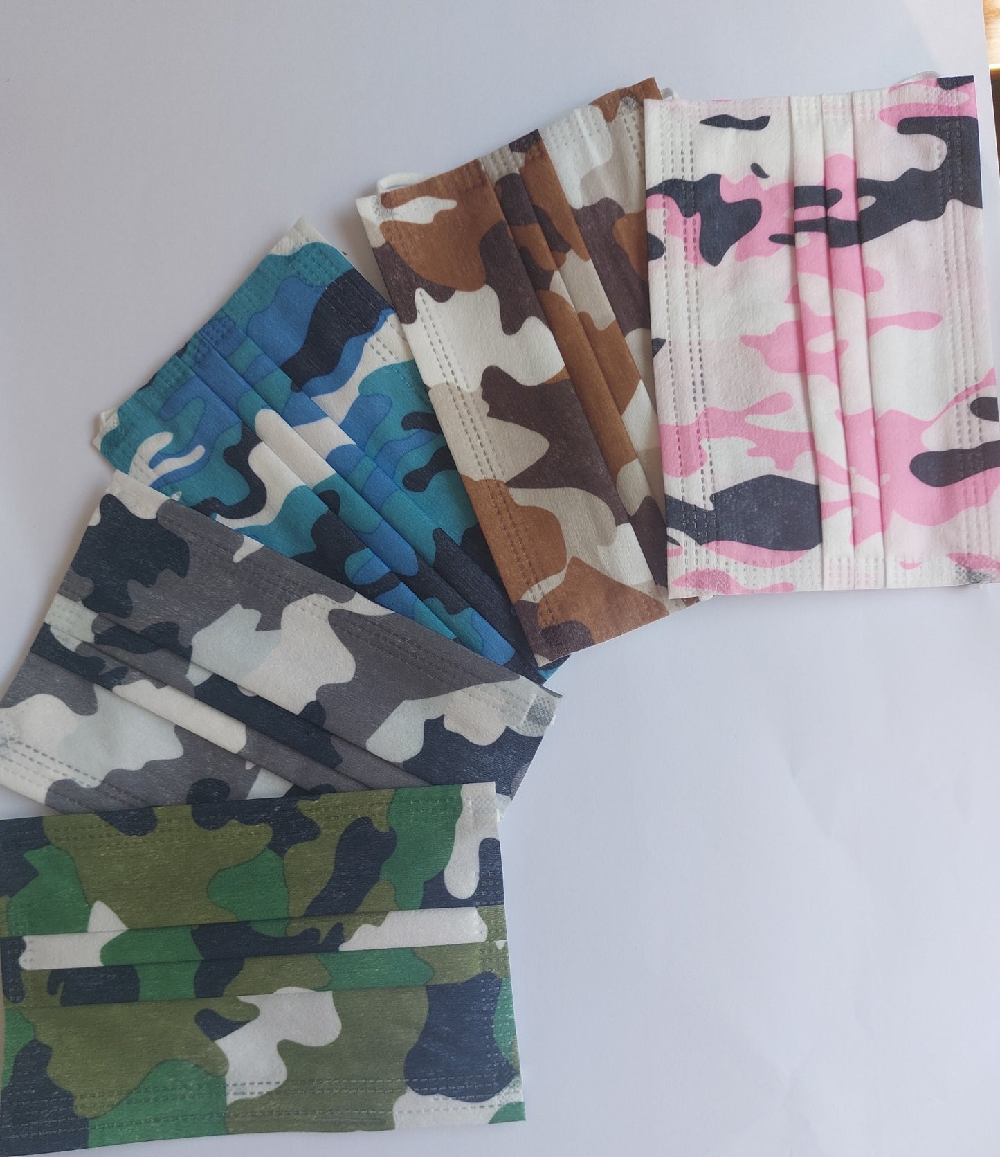 KIDS Disposable Mask - 50 in a Pouch - Army Style
