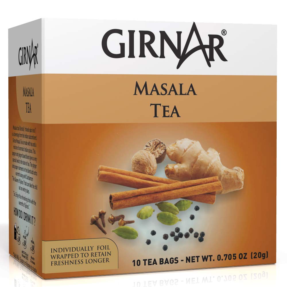 Girnar  - Black Tea - Masala (10tb) - 10tb - Box of 10