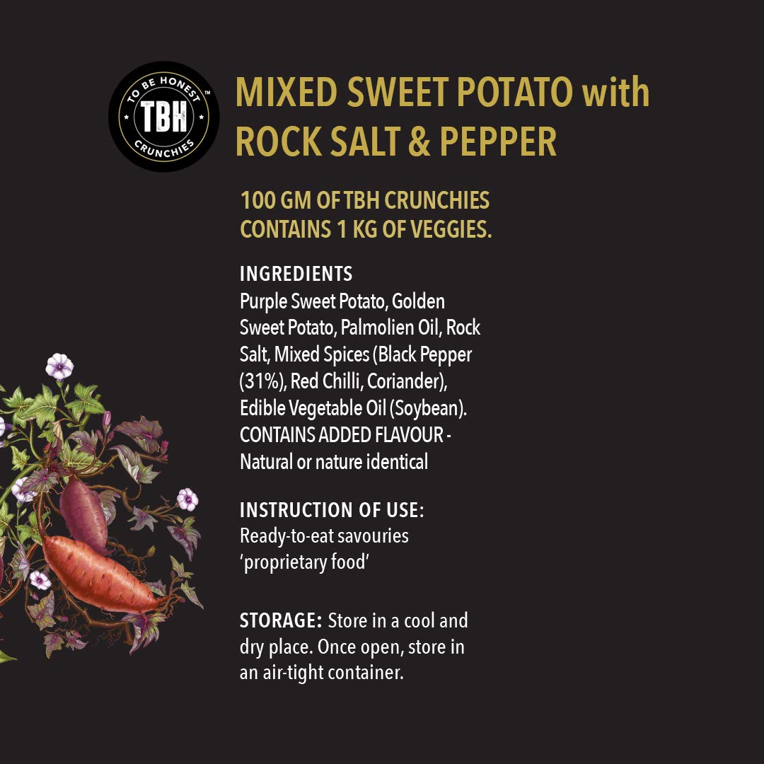 TBH - Mixed Sweet Potato with Rock Salt & Pepper