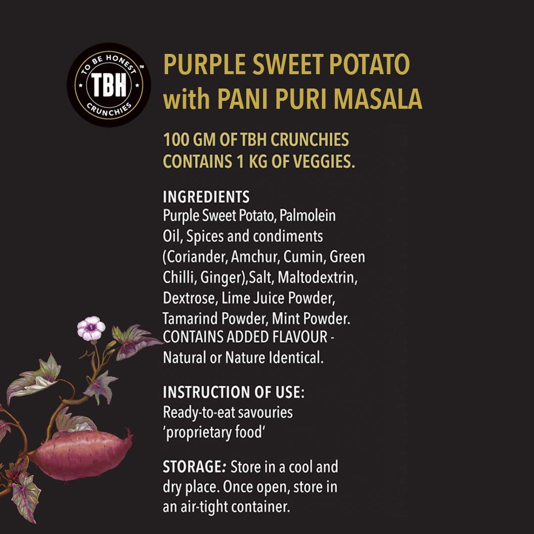 TBH - Purple Sweet Potato with Pani Puri Masala
