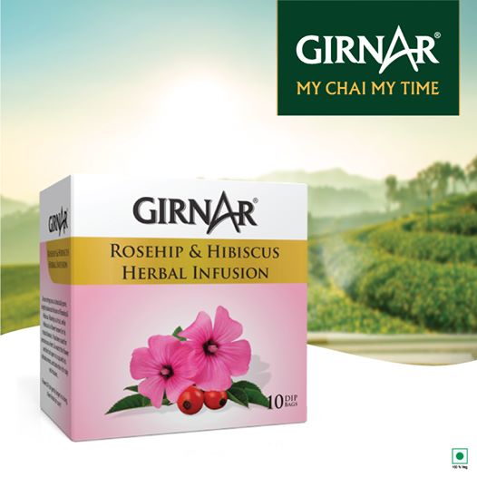 Girnar  - Infusion - Rosehip & Hibiscus Herbal Infusion  - 12g - Box of 10