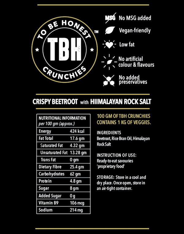 TBH - Crispy Beetroot with Himalayan Rock Salt
