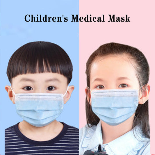 3ply KIDS Medical Disposable Mask CE Certified BFE 98% IIR  Blue - Box of 50