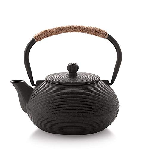 Tea Pot - Grey  Cast Iron Pot 600ml with Infuser