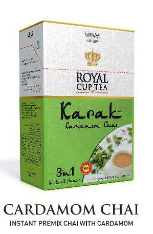 Girnar  - Premixed - Cardamom Chai KaraK  - SW 220g - Box of 10