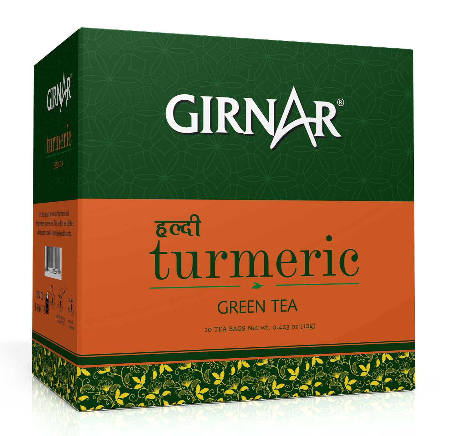 Girnar  - Green Tea - Turmeric Green Tea - Box of 10