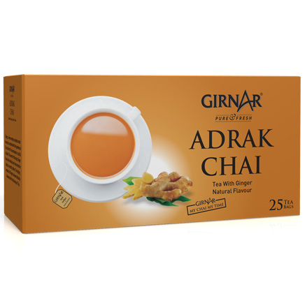 Girnar  - Black Tea - Adrak (Ginger) - 25tb - Box of 25