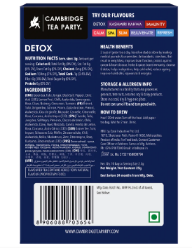 CTP Detox, Indian Kahwa, 10 Tea Bags