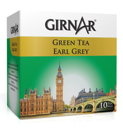 Girnar  - Green Tea - Earl Grey - 12g - Box of 10