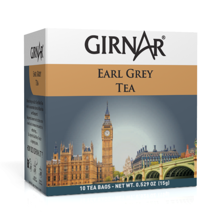 Girnar  - Black Tea - Earl Grey (10tb) - 10tb - Box of 10