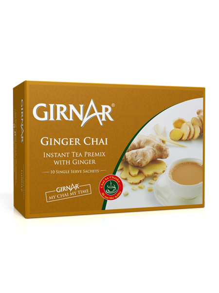 Girnar  - Premixed - Ginger Chai - SW 140g - Box of 10