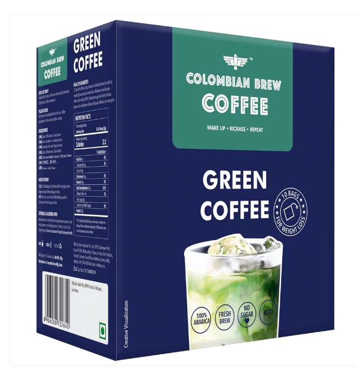 CB Green Coffee 10 Bags 30g