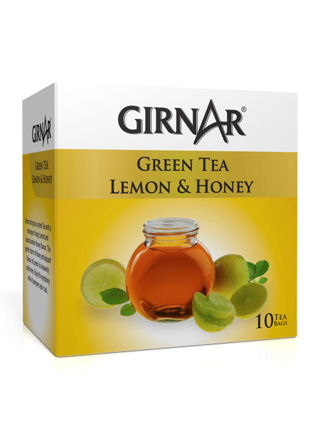 Girnar  - Green Tea - Lemon & Honey - 12g - Box of 10