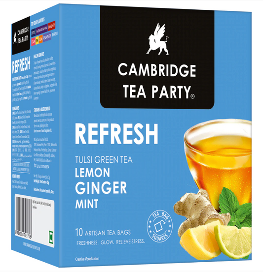 CTP Refresh, Mint Lemon Ginger, 10 Tea Bags