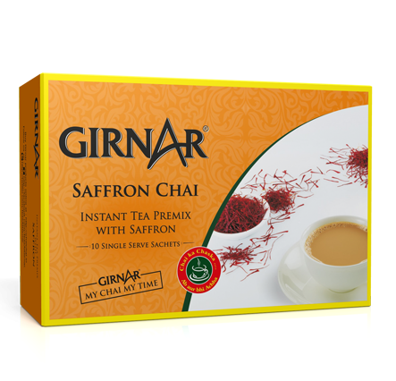 Girnar  - Premixed - Saffron Chai - SW 140g - Box of 10
