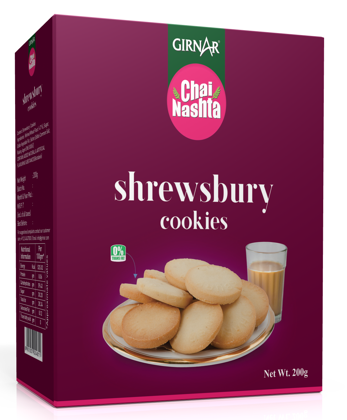 Girnar - Snacks - Cookies - Shrewsbury - 200gm