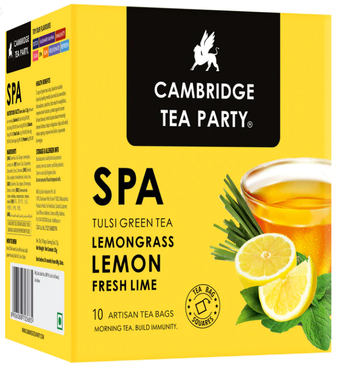 CTP Spa, Lemon Lemongrass, 10 Tea Bags