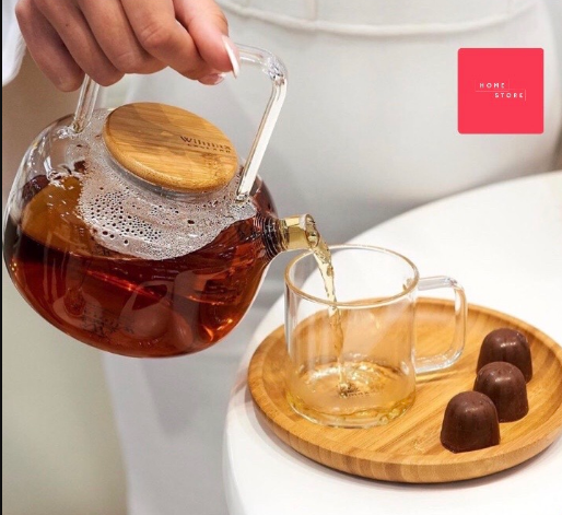 Tea Pot - Fancy Tea Pot - Transparent - 1000ml